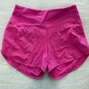 Lululemon Pink Speed Up High-Rise Shorts